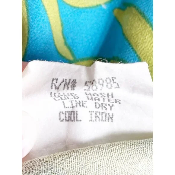 CLIO Petites Vtg 90s Palm Leaf Print Slip Skirt PM - Picture 12 of 13